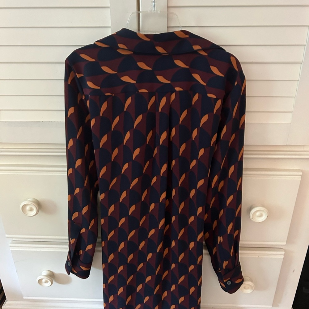 ANN TAYLOR LONG SLEEVE WRAP DRESS